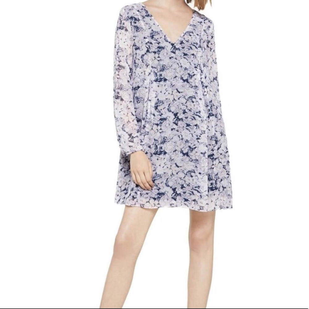 BCBGeneration Mini Dress Tie Back Floral Print